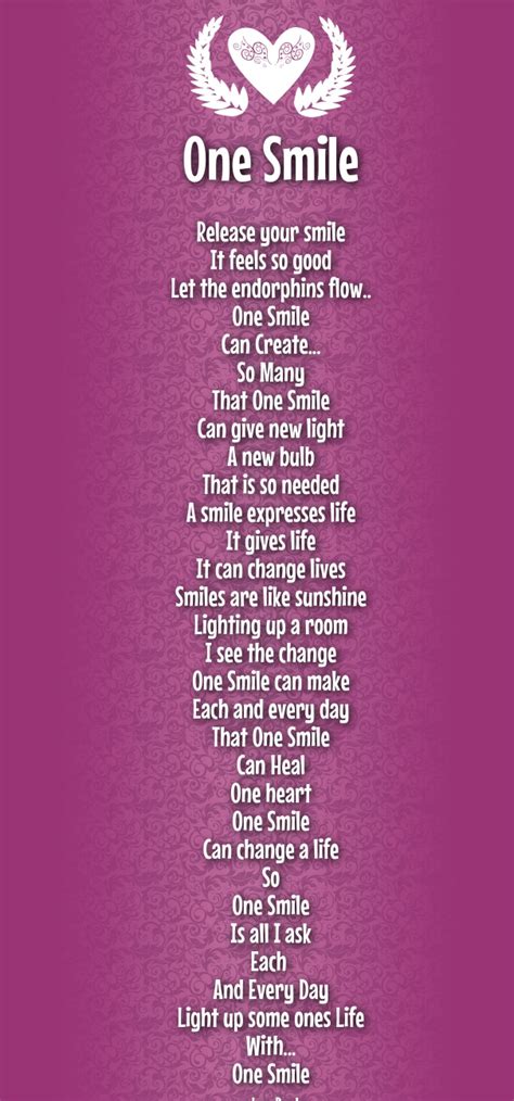 poems to make her smile.